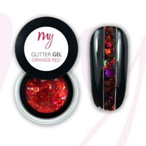 Glitter Gel - Orange Red