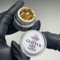Glitter gel gold