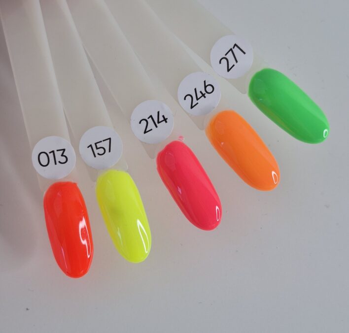 Neon geellakkide komplekt