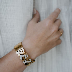 Abigail Crystal Gold bracelet