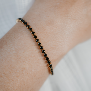 Classic black zirconia bracelet Electra black