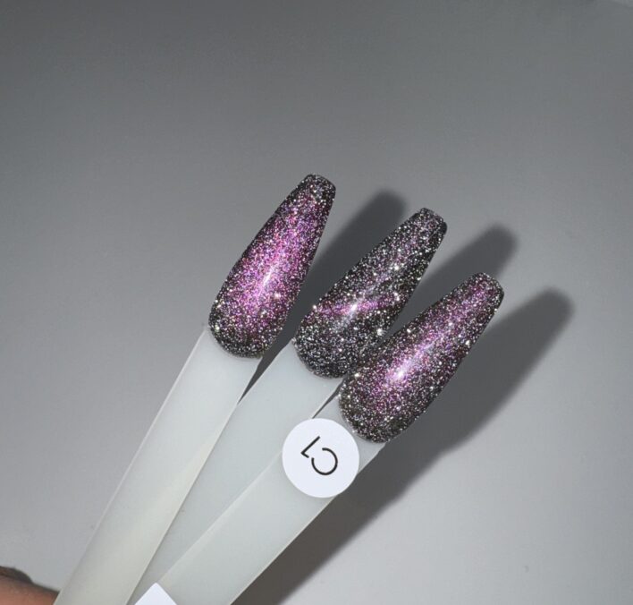 Cat Eye 01 geellakk erinevad efektid